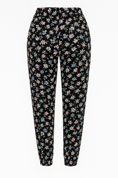 LUCHTIGE ZOMERBROEK MET PRINT BLOEMEN -TINA
