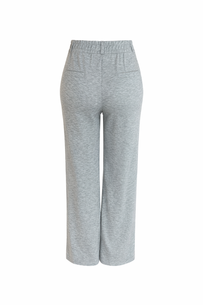 R603- COMFORTBROEK GRIJS STRAIGHTLEG ZOMERSTOF