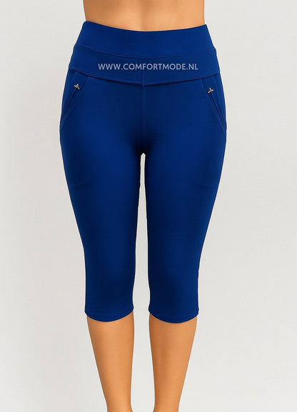 -COMFORTBROEK CAPRI ROYAL BLAUW