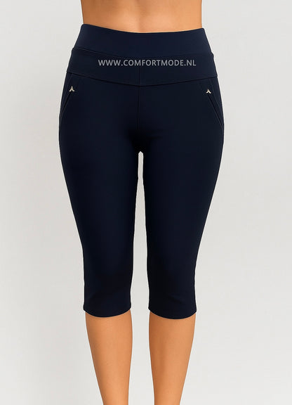 -COMFORTBROEK CAPRI DONKERBLAUW