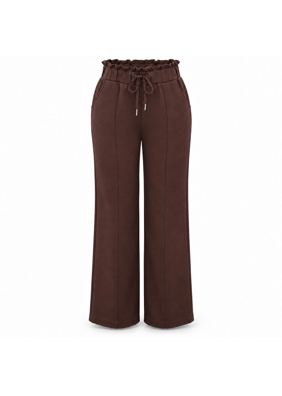 R605- COMFORTBROEK STRAIGHTLEG DONKERBRUIN THERMO