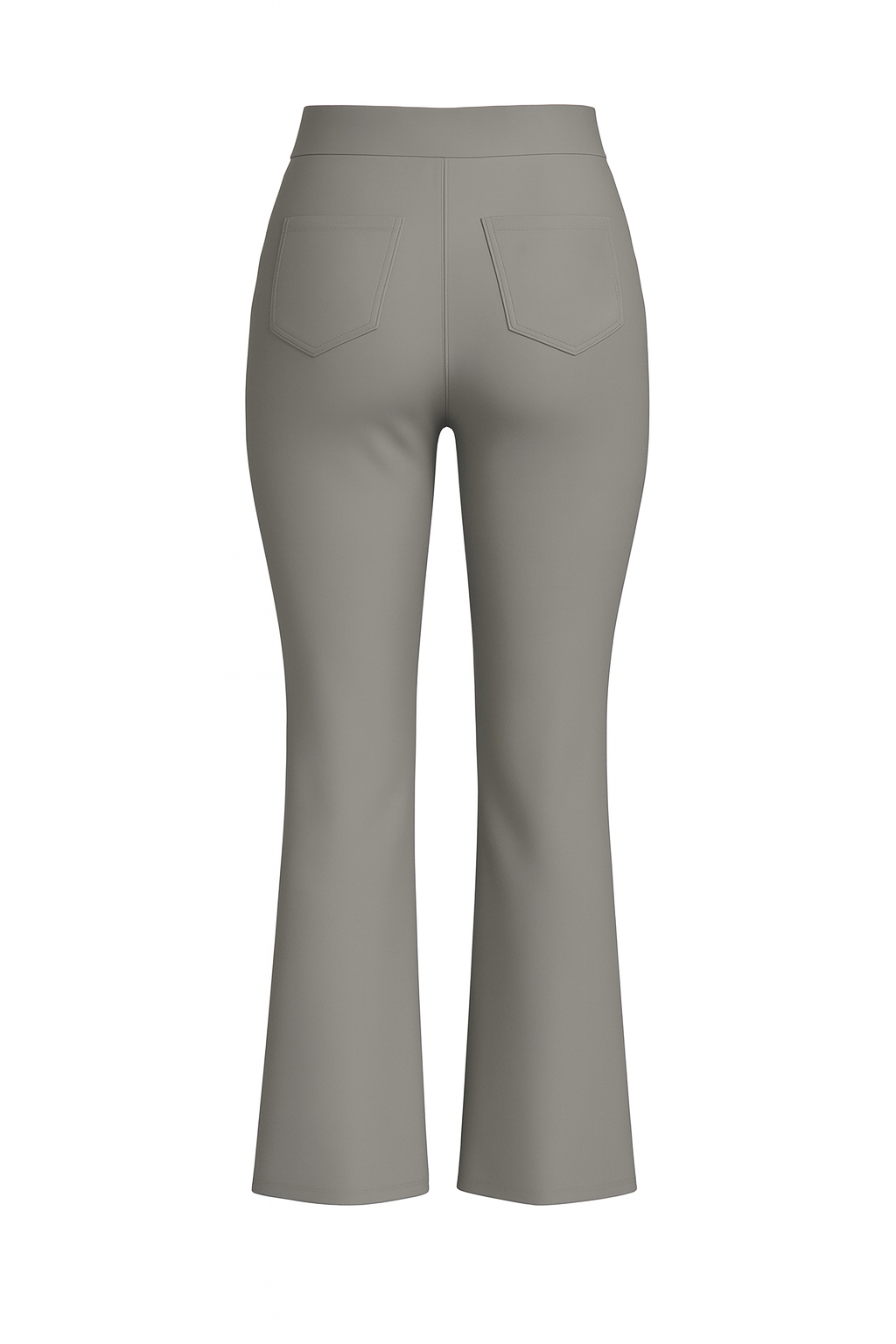 R259- COMFORTBROEK FLARED LICHTGRIJS TALL