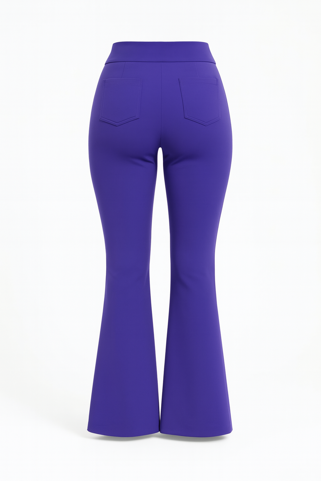 R259- COMFORTBROEK FLARED TALL VIOLET