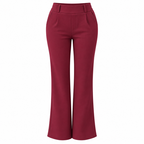 R273- COMFORTBROEK BORDEAUXROOD STRAIGHTLEG