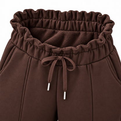R605- COMFORTBROEK STRAIGHTLEG DONKERBRUIN THERMO