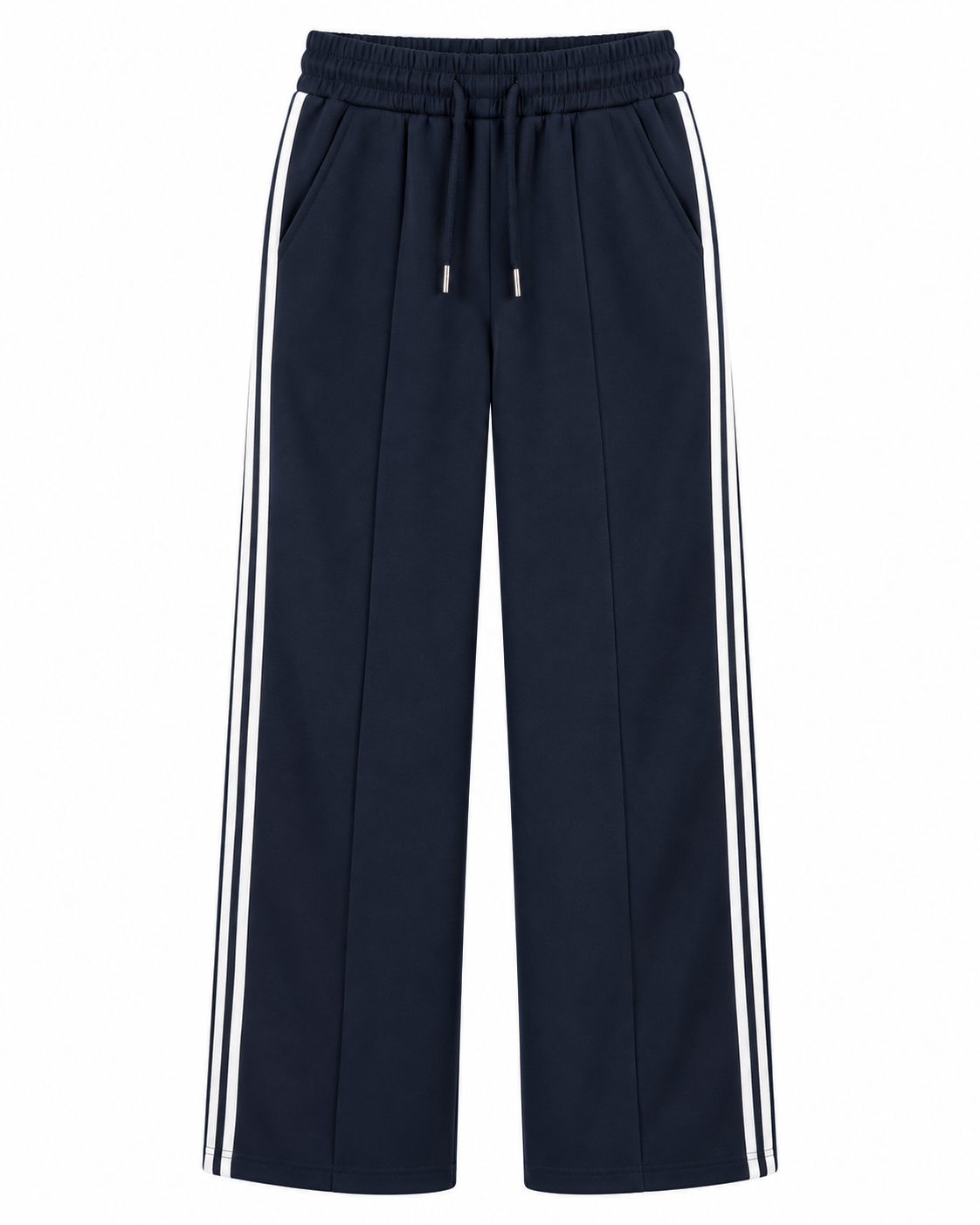 LY022 -COMFORTBROEK SPORTIEF GESTREEPT DONKERBLAUW THERMO