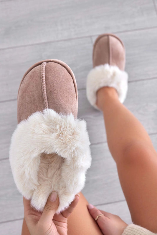 -DAMES SLOFFEN KHAKI
