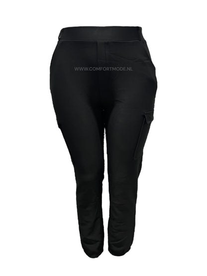 R266 -COMFORTBROEK CARGO ZWART