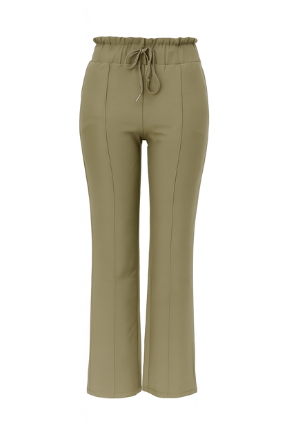 R272- COMFORTBROEK STRAIGHT LEG MET VETERS KAKHI