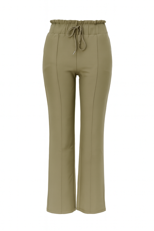 R272- COMFORTBROEK STRAIGHT LEG MET VETERS KAKHI