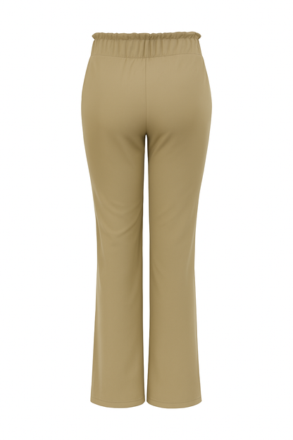R272- COMFORTBROEK STRAIGHT LEG MET VETERS KAKHI