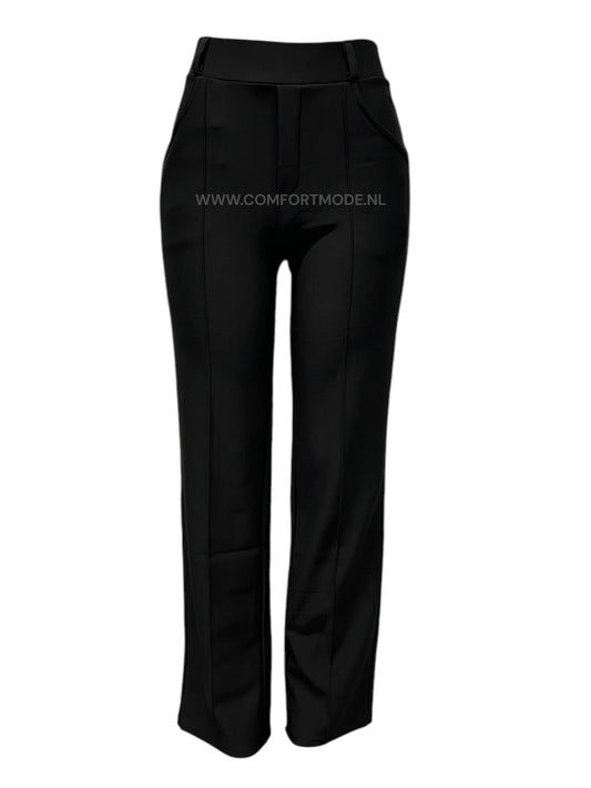 -STRAIGHT LEG FLARED ZWART
