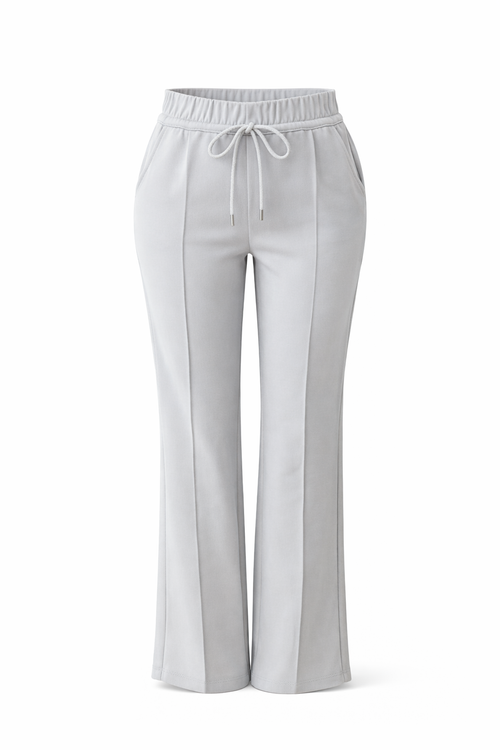 R272- COMFORTBROEK STRAIGHT LEG MET VETER STONE GREY