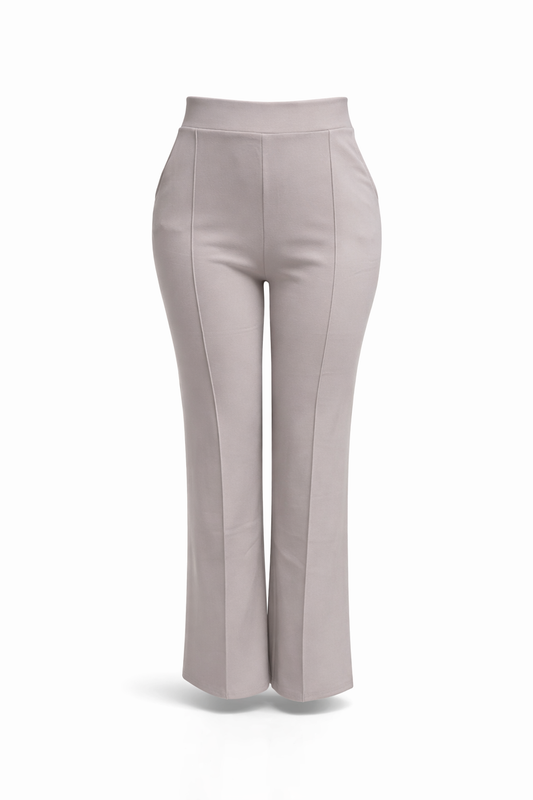 HY391- COMFORTBROEK STRAIGHTLEG LICHTGRIJS