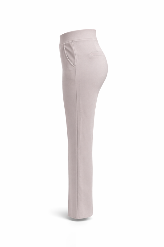 HY391- COMFORTBROEK STRAIGHTLEG LICHTGRIJS