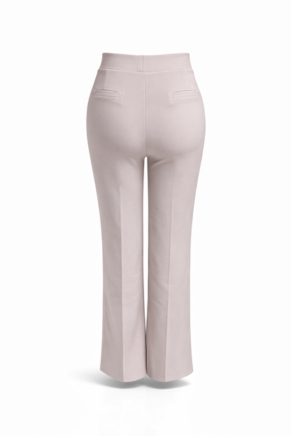 HY391- COMFORTBROEK STRAIGHTLEG LICHTGRIJS