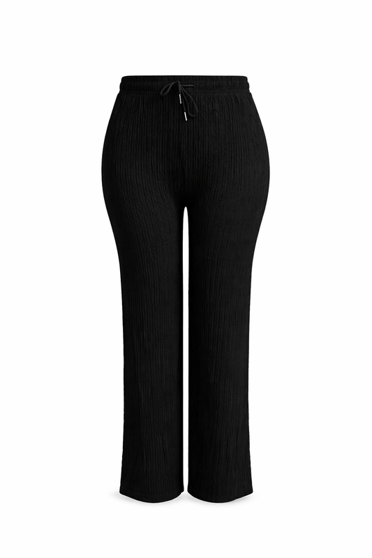 -COMFORTBROEK -ZWART LUCHTIG -ONE SIZE