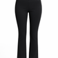 R227 -COMFORT TROUSERS BLACK FLAIR/FLARED