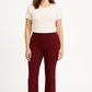 R259- COMFORTBROEK FLARED BORDEAUXROOD TALL