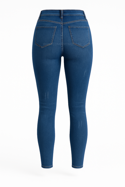 -SKINNY SPIJKERBROEK DONKERBLAUW