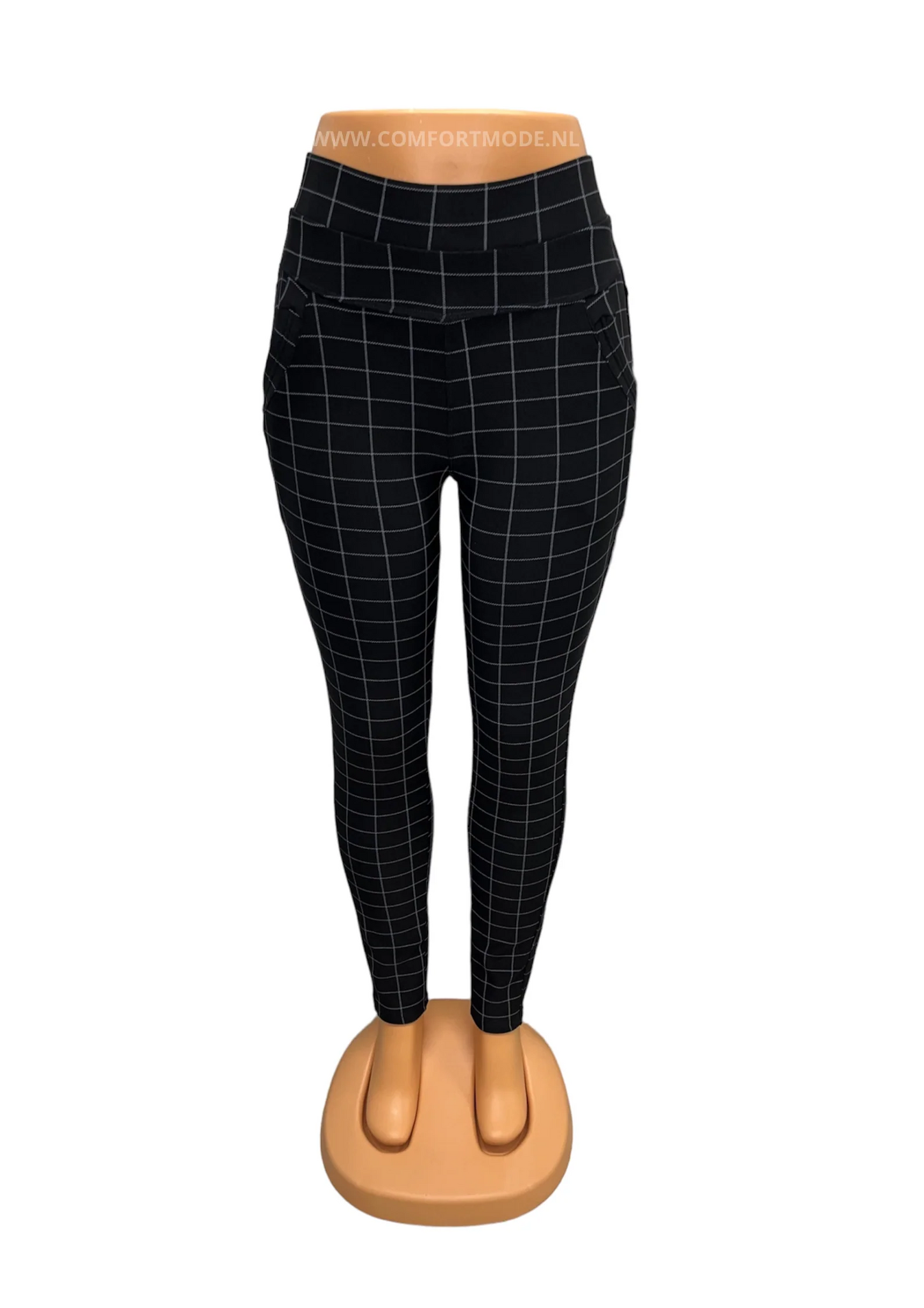 SALE -COMFORTBROEK ZWART GERUIT