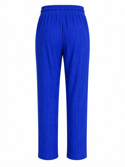 -ZOMERBROEK COMFY LUCHTIG ROYAL BLAUW
