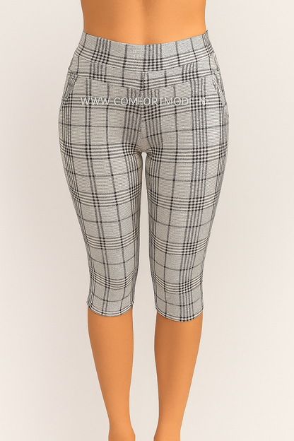 -COMFORTBROEK CAPRI WIT GERUIT