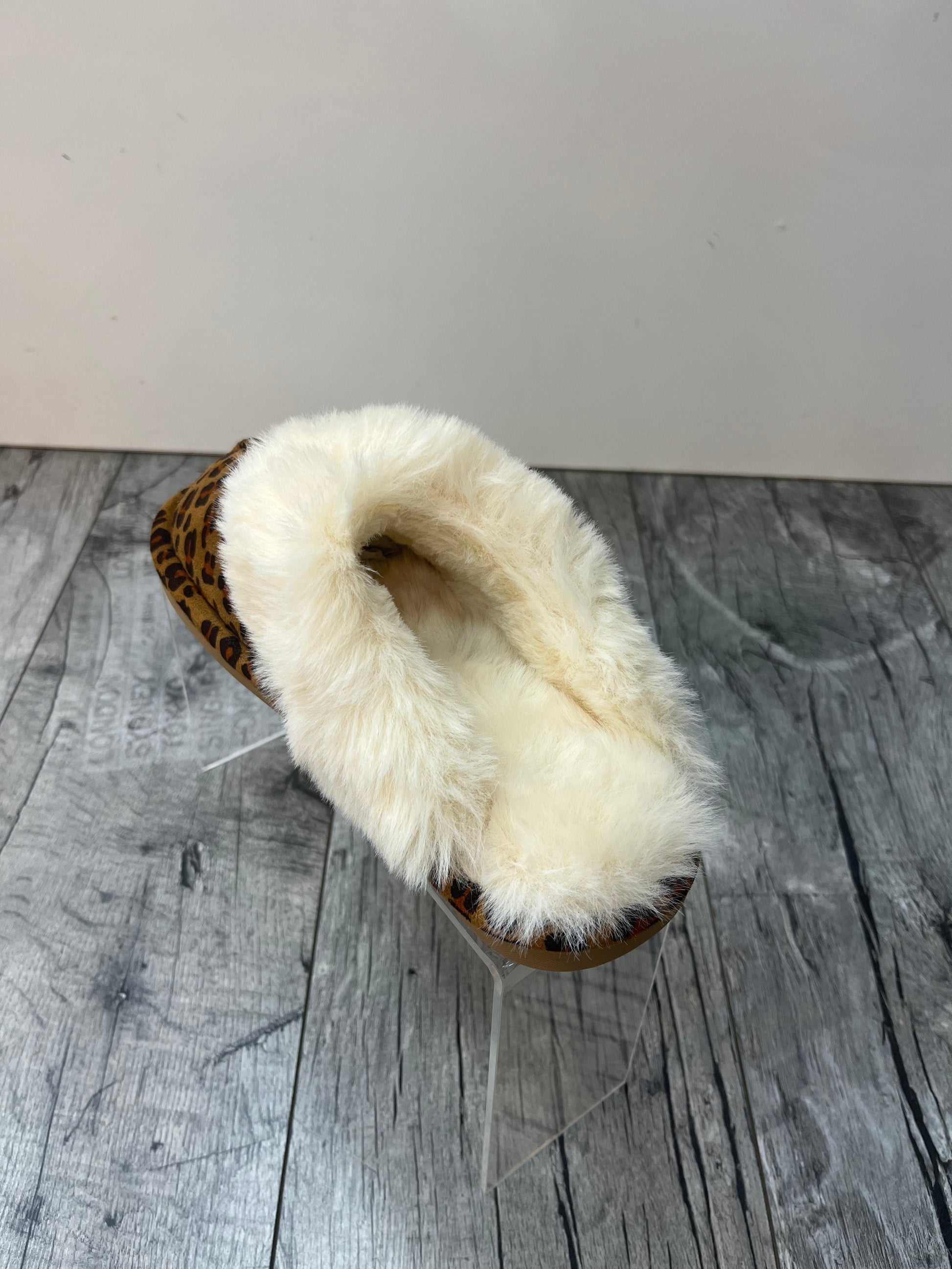 Slippers top met bont